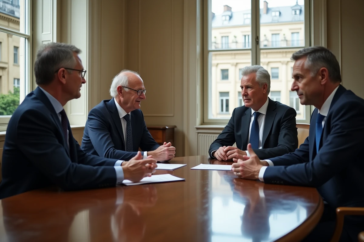 Groupe de ministres français en discussion informelle